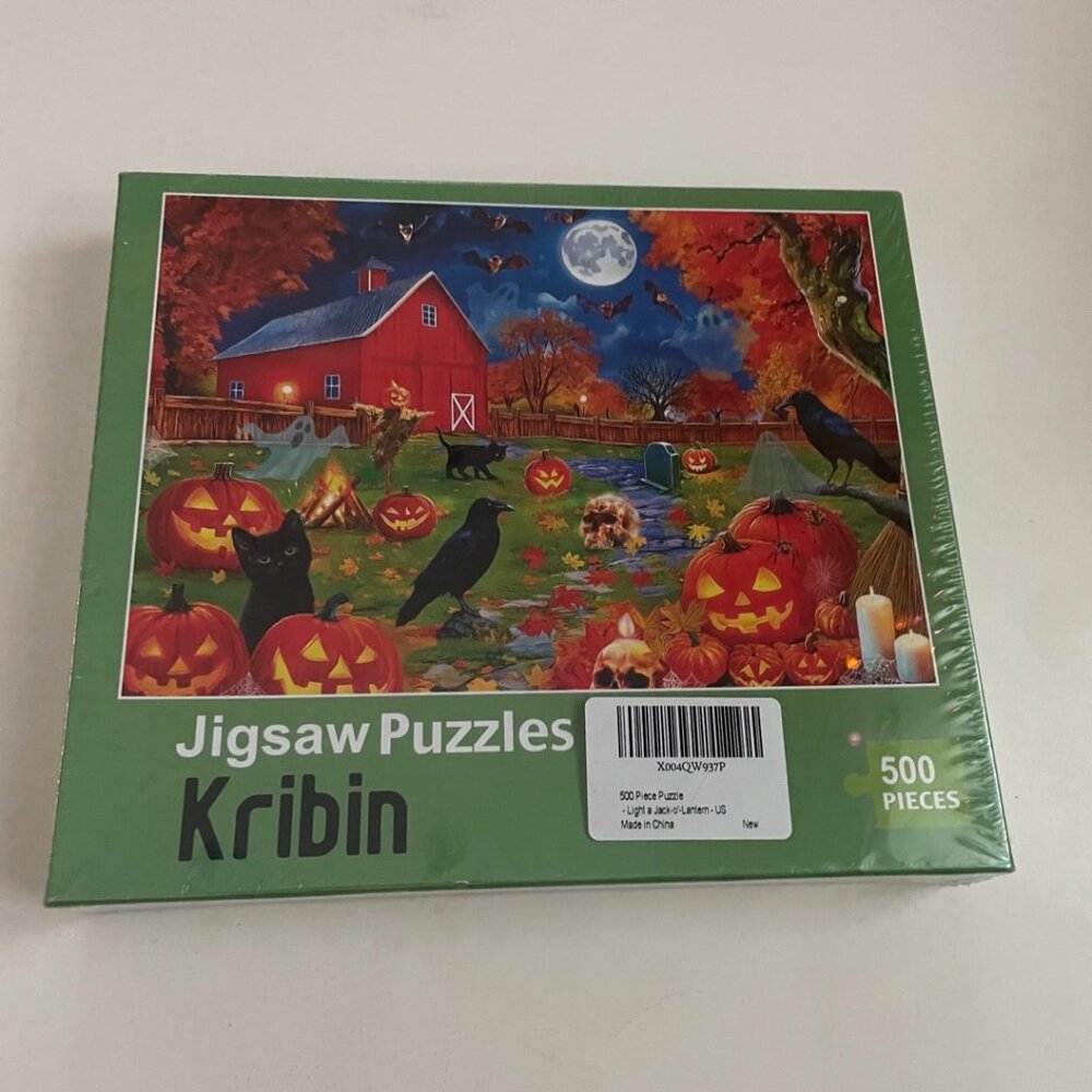 500-Piece Jigsaw Puzzle – Light a Jack-o’-Lantern